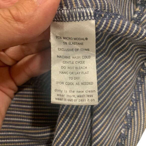 Toad and Co Womens Daisy Rib Sleeveless Striped Midi Dress Pockets S Outdoors - Picture 4 of 8